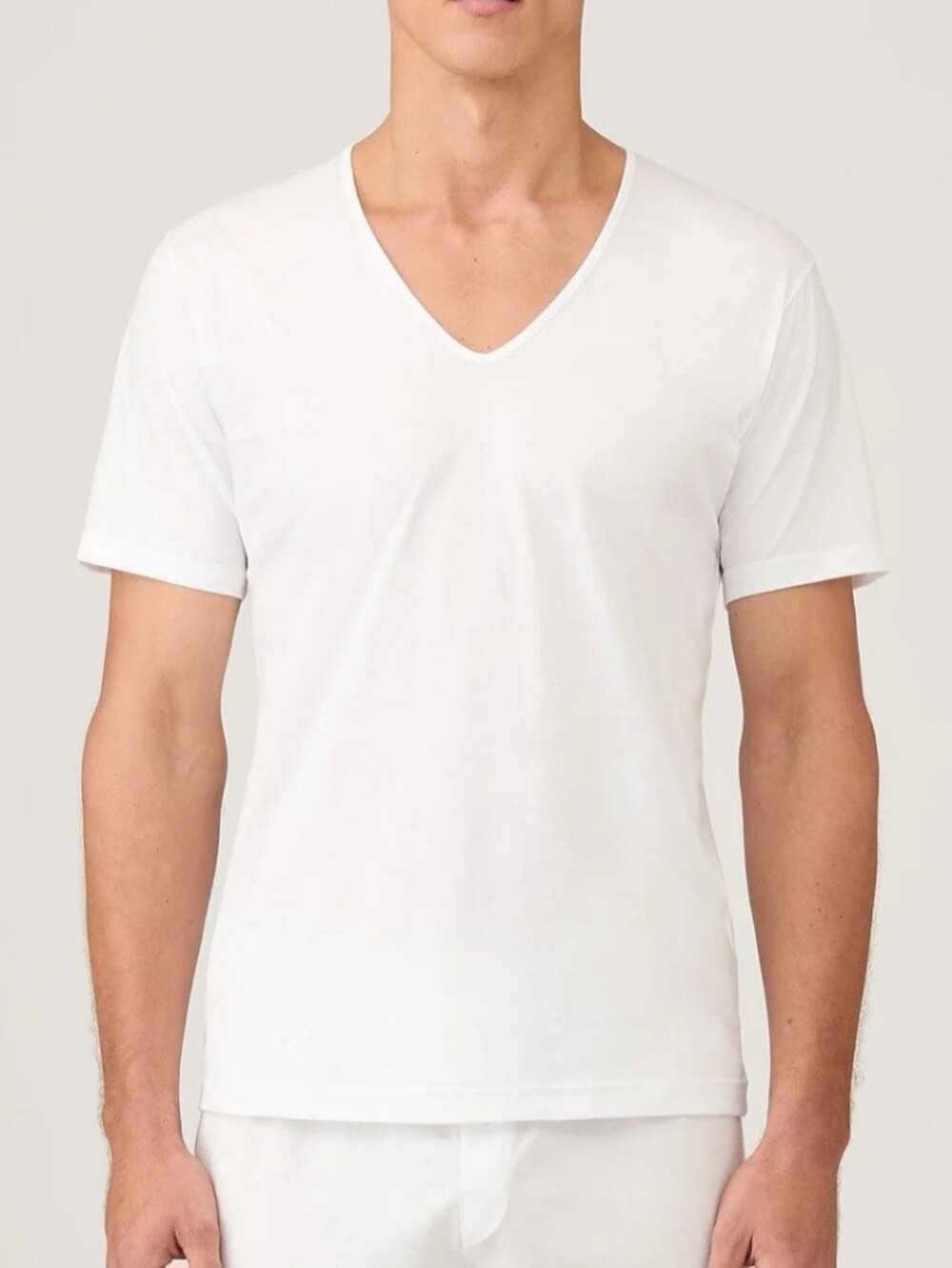 Sunspel T Shirt XL Mens White V Neck